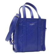 Balenciaga Vintage Pre-owned Laeder handvskor Blue, Dam