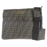 Fendi Vintage Pre-owned Canvas fendi-vskor Brown, Herr