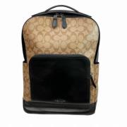 Coach Pre-owned Pre-owned Canvas ryggsckar Black, Herr