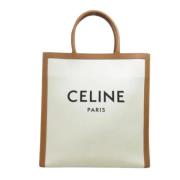 Celine Vintage Pre-owned Canvas celine-vskor White, Dam