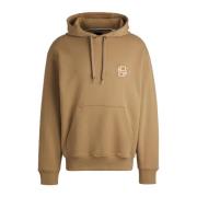 Boss Beige Hoodie med Sullivan Stil Beige, Herr