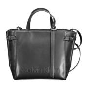 Calvin Klein Svart damhandväska med justerbar rem Black, Dam