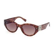 Guess Bruna Teardrop Solglasögon med Kontrasterande Detaljer Brown, Un...