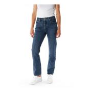 Levi's Högmidjade Straight Fit Jeans Blue, Dam