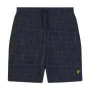 Lyle & Scott Pool Print Swimshort Blue, Herr