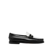 Sebago Handgjorda läderloafers Black, Dam