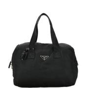 Prada Vintage Pre-owned Canvas handvskor Black, Dam