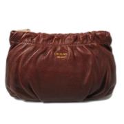 Prada Vintage Pre-owned Laeder kuvertvskor Brown, Dam