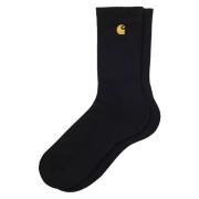 Carhartt Wip Chase Socks Svart Guld Black, Herr