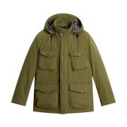 Woolrich Grön Parkasjacka för Män Green, Herr