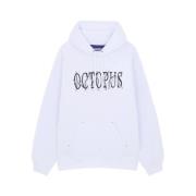 Octopus Tentacles Logo Hoodie White, Herr