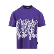 Octopus Taggtråds T-shirt Purple, Herr