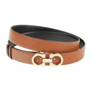 Salvatore Ferragamo Fashionable Womens Belt Line Brown, Dam