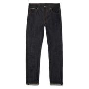 Nudie Jeans Vintage Slim Fit Stretch Denim Jeans Black, Herr