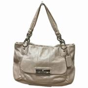 Coach Pre-owned Pre-owned Laeder axelremsvskor Beige, Dam