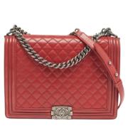 Chanel Vintage Pre-owned Laeder chanel-vskor Red, Dam