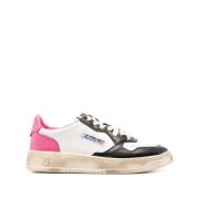 Autry Vintage Low Sneakers Svart/Rosa Multicolor, Dam