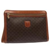 Celine Vintage Pre-owned Laeder kuvertvskor Brown, Dam