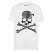 Philipp Plein Avslappnad Bomull T-shirt White, Herr