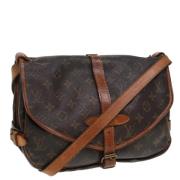 Louis Vuitton Vintage Pre-owned Canvas louis-vuitton-vskor Brown, Dam