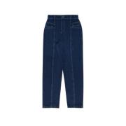 The New Society Mörk Denim Marais Kvinna Pant Blue, Dam