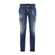 Dsquared2 Blå Skinny Cropped Denim Jeans Blue, Dam