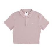 Nike Essential Polo Crop Top Diffused Taupe Beige, Herr