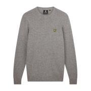 Lyle & Scott Lambswool Crew Neck Tröja Gray, Herr