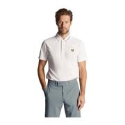 Lyle & Scott Tech Krage Logo Polo Skjorta White, Herr