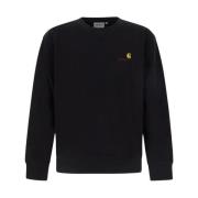 Carhartt Wip Svart Script Sweatshirt Black, Herr