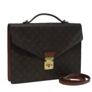 Louis Vuitton Vintage Pre-owned Canvas portfljer Brown, Dam