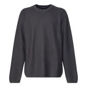 Dolce & Gabbana Antracit Ull Sweatshirt Rund Krage Långa ärmar Gray, H...