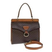 Celine Vintage Pre-owned Laeder handvskor Brown, Dam