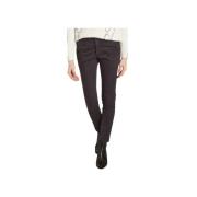 Reiko Sandy Slim Fit -byxor Black, Dam