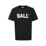 Ball Herr Svart T-shirt med Logga Black, Dam