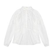 Isabel Marant Étoile Stilren Gelma Top för Kvinnor White, Dam