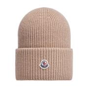 Moncler Stilig Vintermössa för Män Beige, Dam