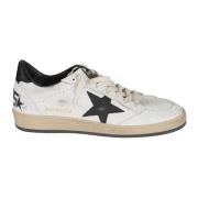 Golden Goose Vita Läder Sneakers med Sprucken Läderinsatser White, Her...