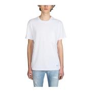 RTA Bomullstryck T-shirt White, Herr