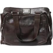 Celine Vintage Pre-owned Laeder handvskor Brown, Dam