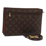 Louis Vuitton Vintage Pre-owned Canvas louis-vuitton-vskor Brown, Dam