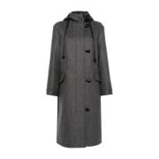 Semicouture Grå Vincent Coat Elegant Vintermode Gray, Dam