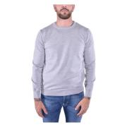 Kangra Ull Crewneck Tröja Gray, Herr