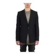 Boris Bidjan Saberi Bomull Linne Blazer Gray, Herr