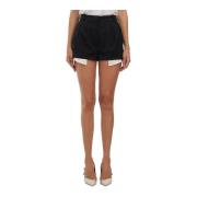 Elisabetta Franchi Ull Shorts Black, Dam