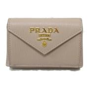 Prada Vintage Pre-owned Laeder plnbcker Beige, Dam