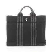 Hermès Vintage Pre-owned Canvas handvskor Black, Dam