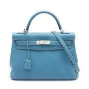 Hermès Vintage Pre-owned Laeder handvskor Blue, Dam