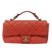 Chanel Vintage Pre-owned Laeder chanel-vskor Red, Dam