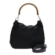 Gucci Vintage Pre-owned Nylon gucci-vskor Black, Dam